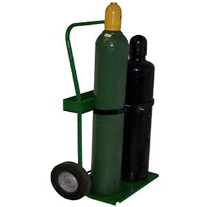 Medium Oxygen and Acetylene Cylinder Transport Cart, Pneumatic Wheels 820-10