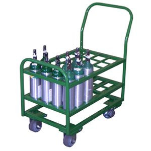 24 M6 Medical Cylinders Carrier, Swivel Casters, Wheels SC-23, SC-24 MM6-24