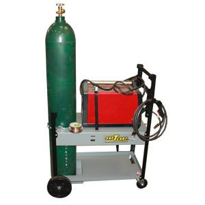 Single 9.5" Cylinder Carrier, 2 Casters, Polyolefin Wheels, Wheels SC-17, SC-55-PO MS-61T