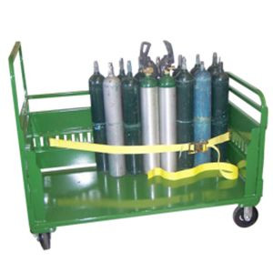 D & E Medical Cylinders Carrier, E-Track Strapping System, Wheels SC-31, SC-32 UTILITY WAGON
