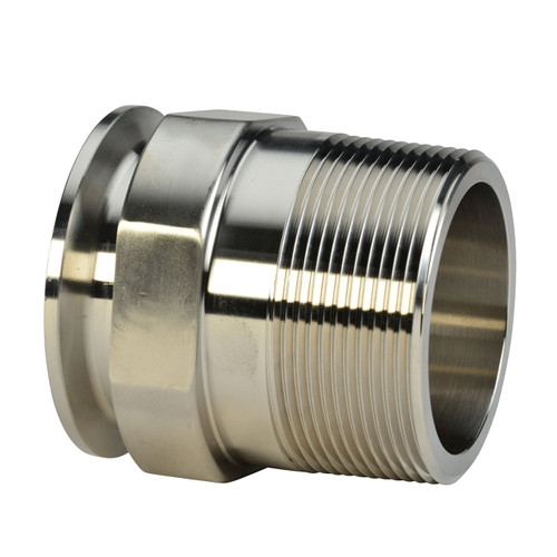 JME SS21MP Series 304 SS Clamp x Male NPT Adapters