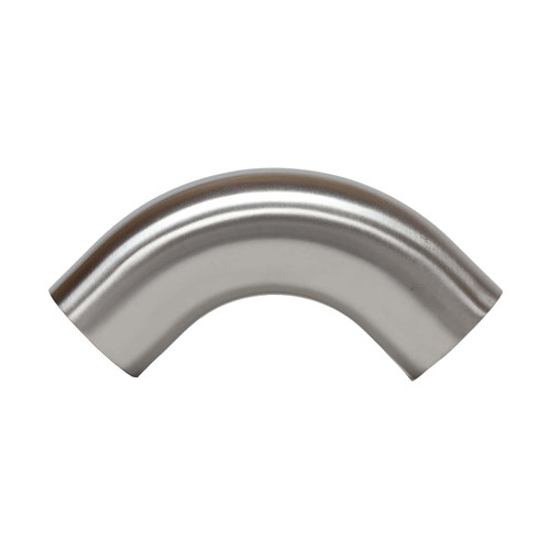 JME SS2S7 Series, 304SS 90° Buttweld Elbow w/Tangent, Polish ID/OD