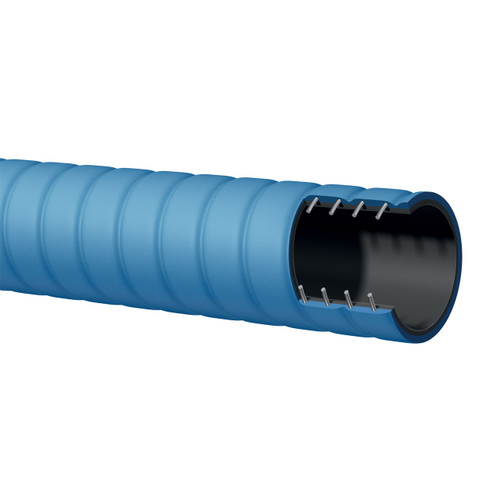 Kuriyama T519OE 2 in. Acid/Chemical & DEF UHMWPE Tube 240 PSI Corrugated Suction and Discharge Hose, Hose Only