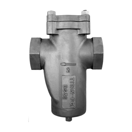 Titan Flow Control BS35S0100 1 in. Simplex Basket Strainer, Threaded, Stainless Steel - ASME Class 150/300