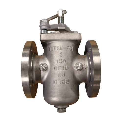 Titan Flow Control BS85LS0200 2 in Simplex Basket Strainer w/ Clamp Cover & Perforated Basket 60 Mesh, Stainless Steel, Flanged - Class 150