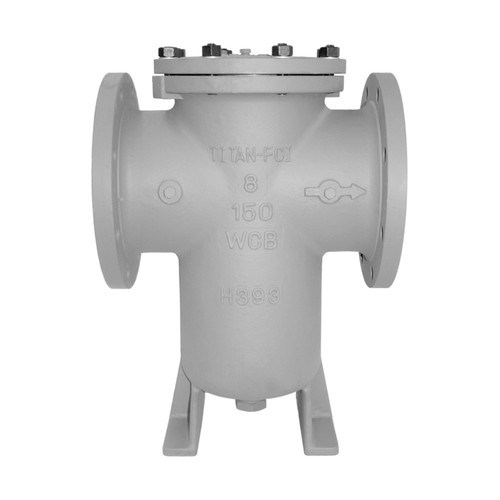 Titan Flow Control BS85S0600 6 in. Simplex Basket Strainer w/ Bolted Cover, Flanged (Raised Face), Stainless Steel - ASME Class 150