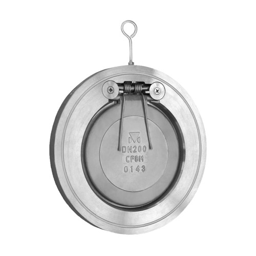 Titan Flow Control CV12S0250 2 1/2 in. Stainless Steel Short Pattern Wafer Swing Check Valve w/ PTFE Seat & Seal - ASME Class 150
