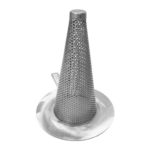 Titan Flow Control PS15SS20200 2 in. Perforated Temporary Conical Strainer w/ Mesh, Stainless Steel - 150#