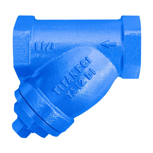 Titan Flow Control YS12DI0050 1/2 in. Y-Strainer, Threaded, Ductile Iron - ASME Class 300