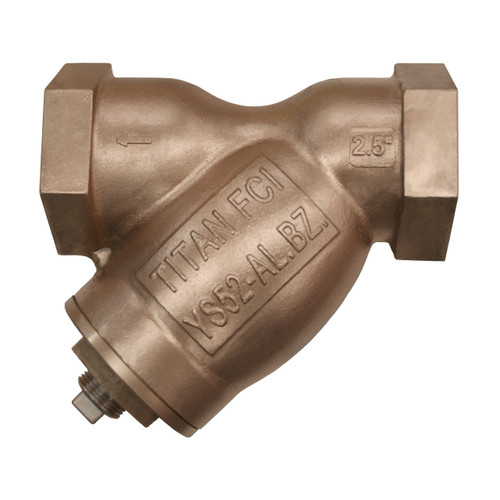Titan Flow Control YS52AB0025 1/4 in. Y-Strainer, Threaded, Aluminum Bronze - ASME Class 250