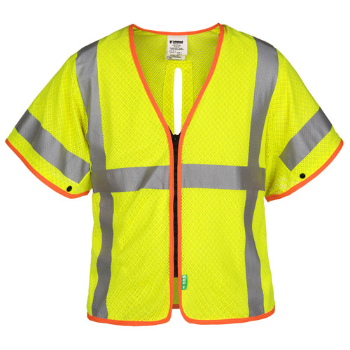 Lakeland Static Dissipative Class 3 Arc Rated Mesh Vest w/Lanyard Port, Hi-Vis Yellow