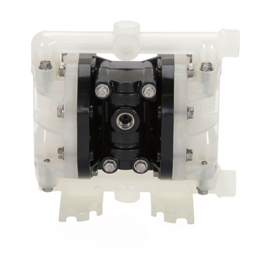 All-Flo A025 1/4in. NPS Polypropylene Air Diaphragm Pump w/ PTFE with Santoprene Backup Diaphragms, PTFE Balls & Polypropylene Seats