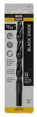 Drill Bit, Black Oxide, 13/32 x 5-1/4 In.