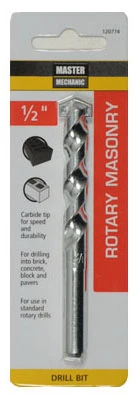 Masonry Drill Bit, 1/2 x 4 In.