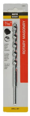 Masonry Drill Bit, Extra Length, 7/16 x 6 In.