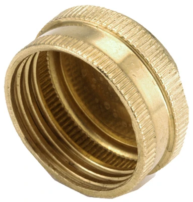 Garden Hose Cap, Lead-Free Brass, 3/4 In. GHT