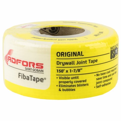 Fdw8659-u Fiberglass Mesh Joint Tape, Yellow - 1.88 In. X 150 Ft.
