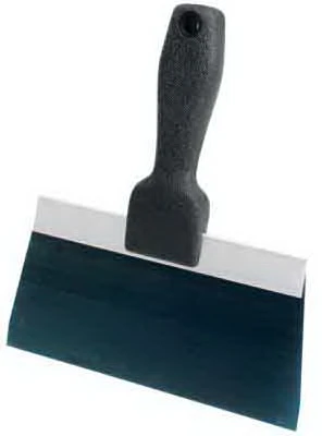 Taping Knife, Plastic Handle, 8 In. Blue Steel Blade