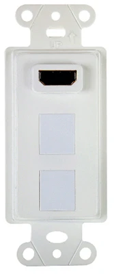 Pass & Seymour HDMI Strap, Pre-Configured, 2-Port, White