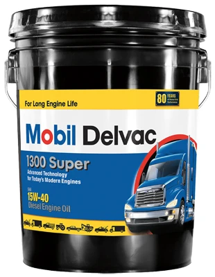 Delvac 1300 1540 Super Diesel Engine Oil, Extra High, 5 Gallons