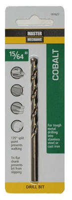 15/64 x 3-7/8 In. Cobalt High-Speed Drill Bit