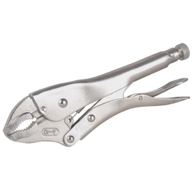 Locking Pliers, Curved Jaw, 7 In.