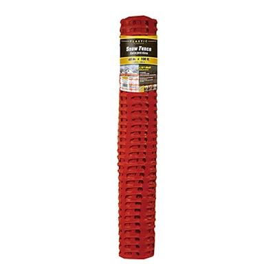 Snow/Safety Fence, Orange Plastic, 4 x 100 Ft.