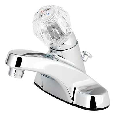 Chr Faucet With Pop Up Drain Assembly For Easy Installation