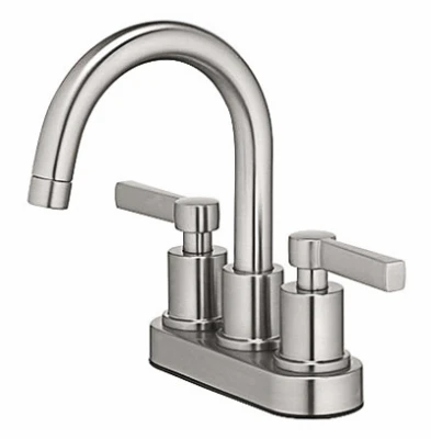 Mid-Arch 2-Handle Lavatory Faucet, Brushed Nickel