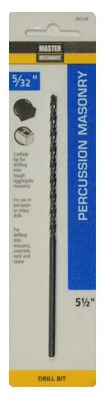 Percussion Masonry Drill Bit, 5/32 x 5-1/2 In.