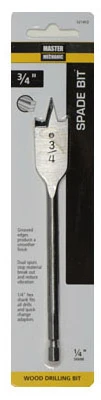 Wood Boring Spade Drill Bit, 3/4 In.