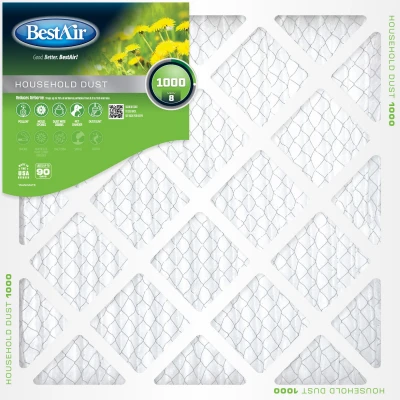 15x20 x 1 In. Standard Pleated Air Filter, MERV 8, 90 Days