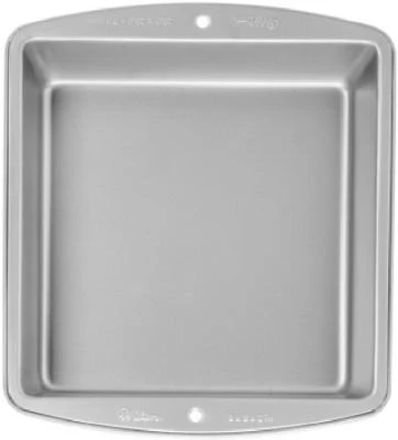 Silver Non-Stick Bakeware Square Cake Pan, 8 x 8 x 2 In.
