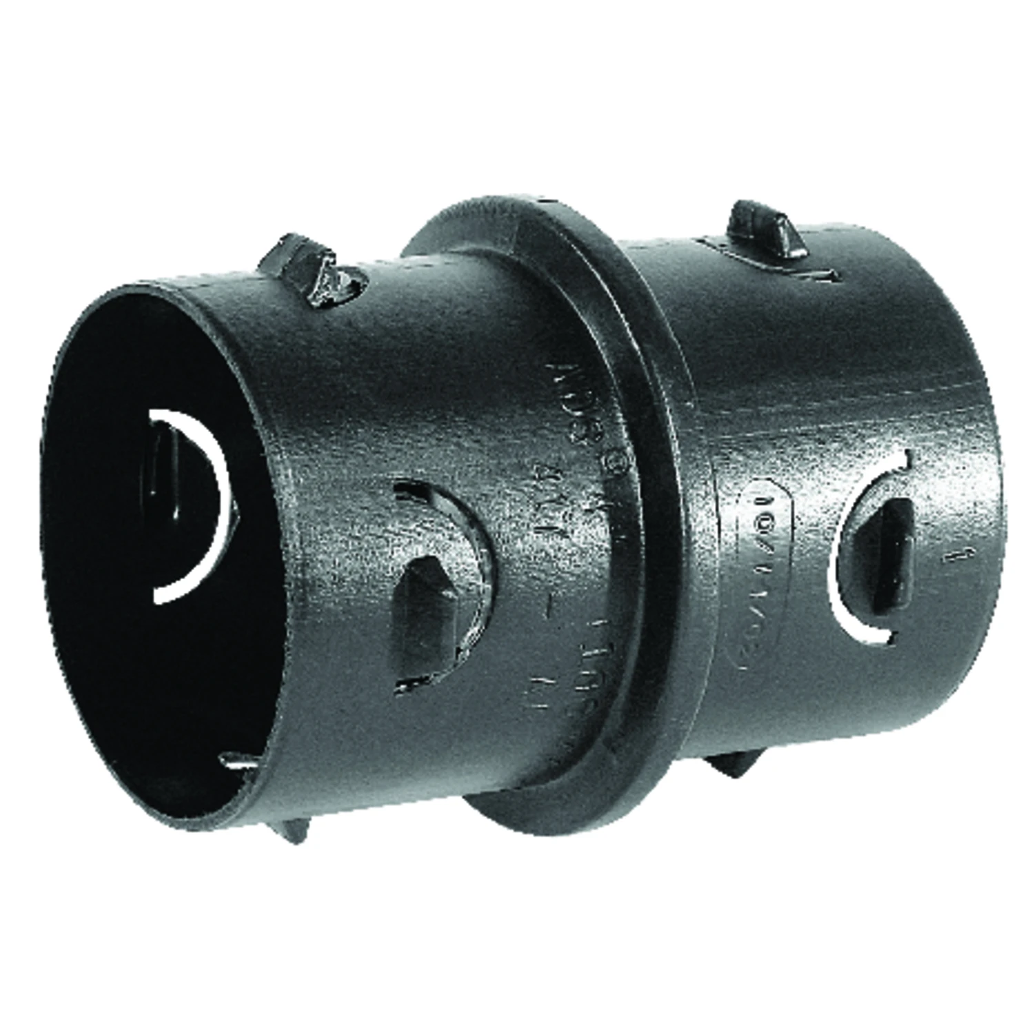 Poly Internal Drain Tube Coupling, 4 In.