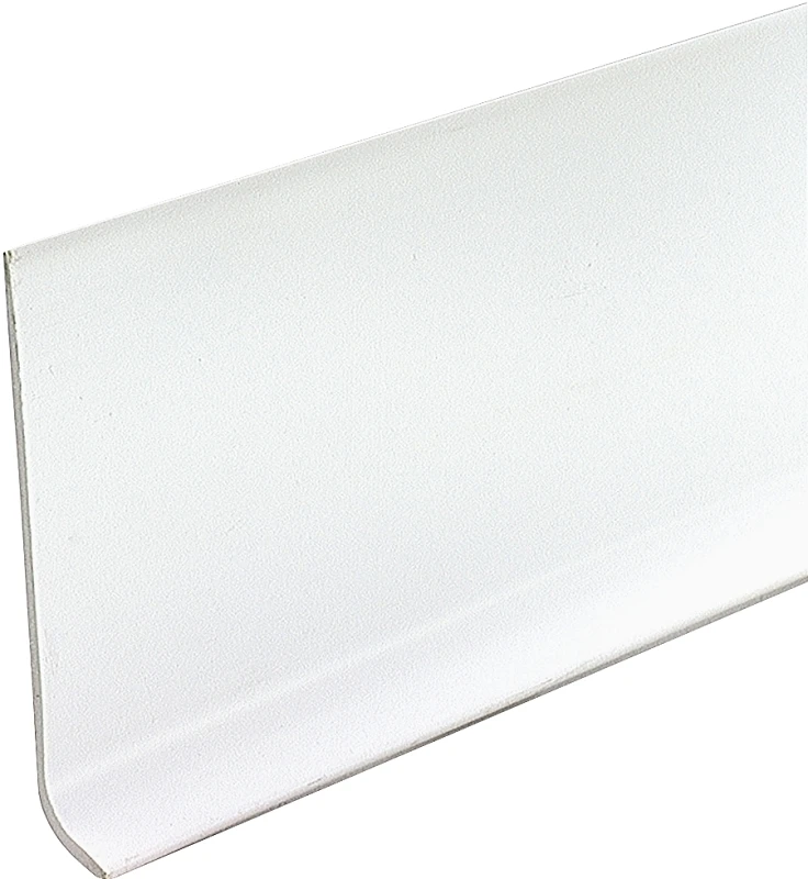 4 In. x 4 Ft. Snow White Vinyl Wall Base