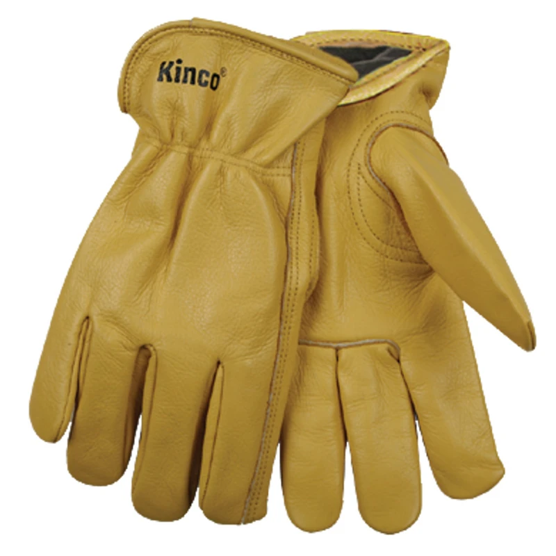 Full-Grain Cowhide Leather Glove, Lined, Men's Large