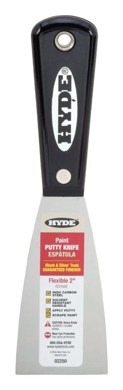Putty Knife, Flexible High-Carbon Steel Blade, 2-In.