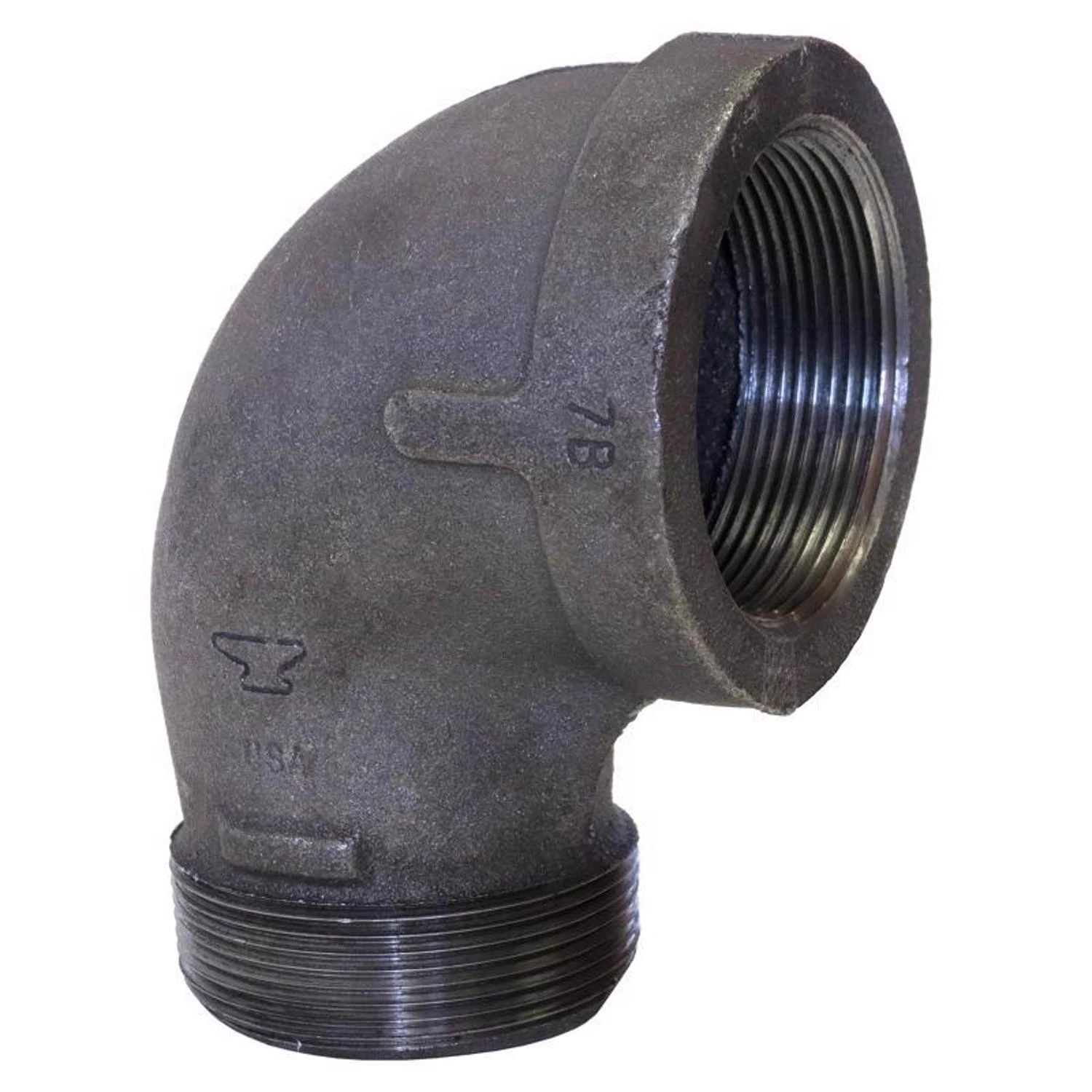 90-Degree Galvanized Pipe Street Elbow, 1-1/4 In.