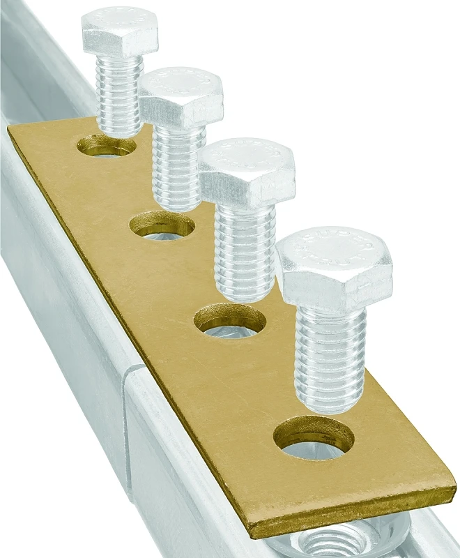 Flat Splice Plate Fitting, 4-Hole, 7-1/4 x 15/8-In.