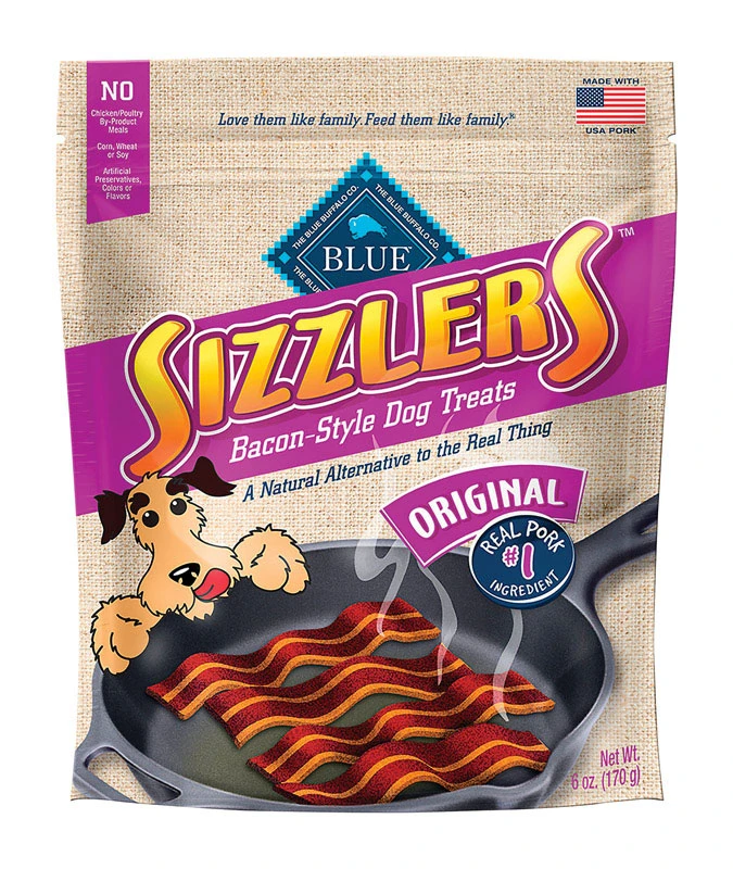Sizzlers Dog Treat, Bacon, 6 oz.