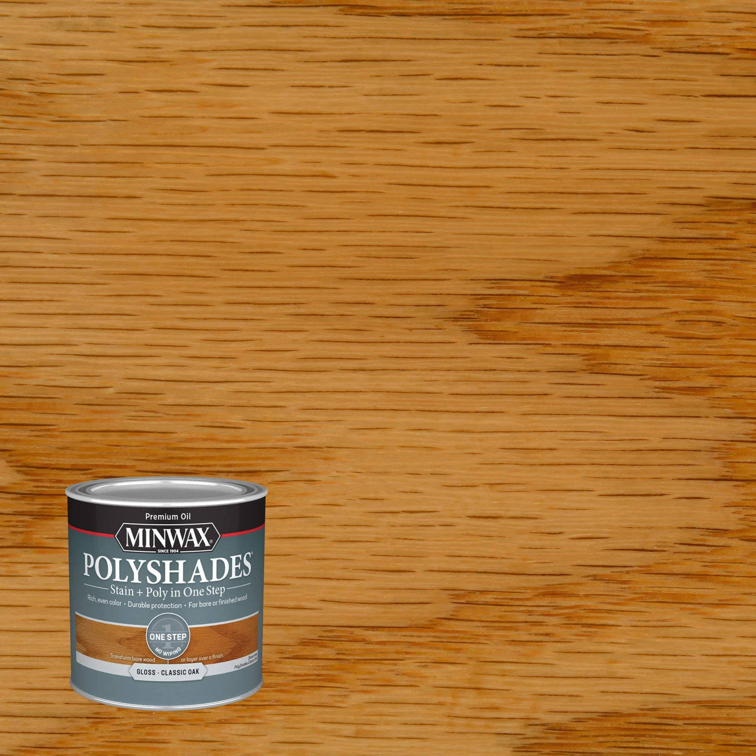 Polyshades Wood Finish, Gloss Classic Oak, 1/2 Pt.