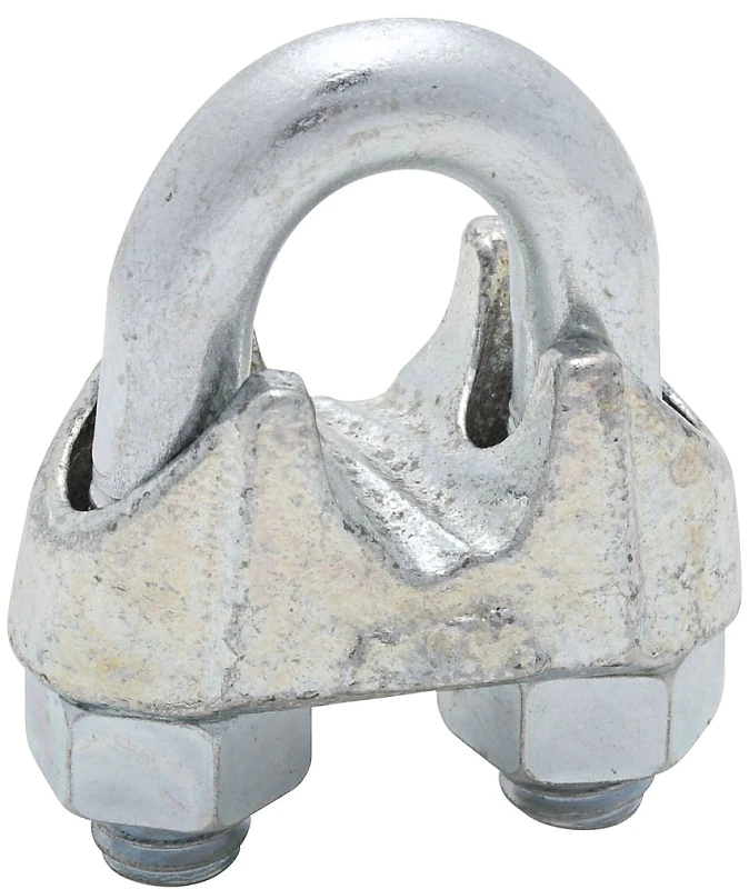Wire Cable Clamp, Zinc, 1/2 In.