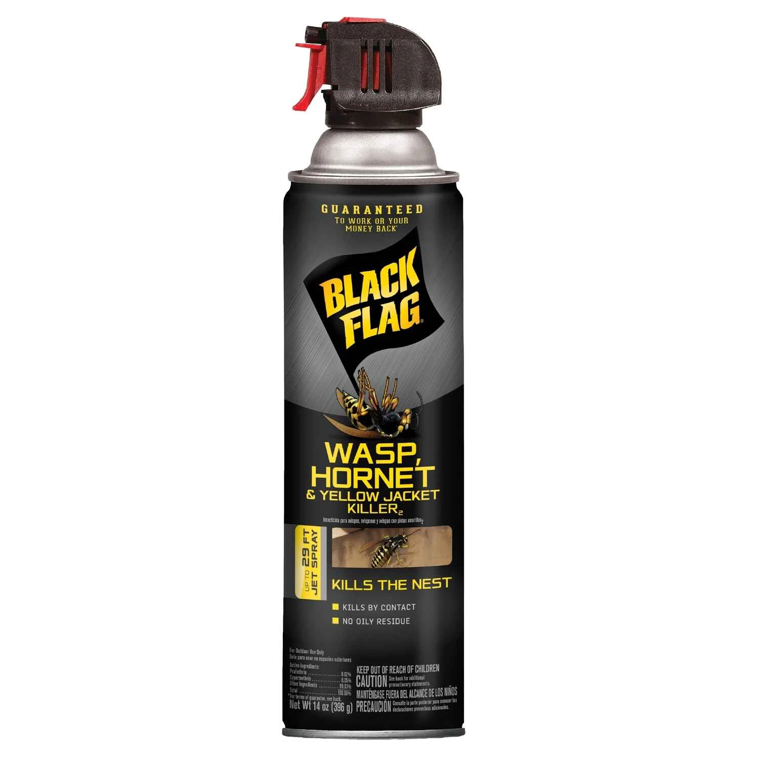 Wasp, Hornet & Yellow Jacket Killer, 14-ounce Aerosol Spray, Model Hg-11036