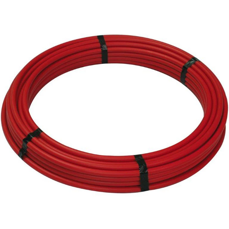 PEX Coil Pipe, Red, 1 In. Copper Tube Size x 100 Ft.