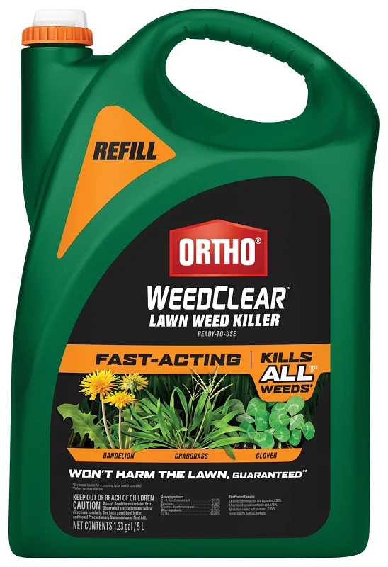 WeedClear Lawn Weed Killer, Northern Lawns, Ready-to-Use Refill, 1 Gallon Wand
