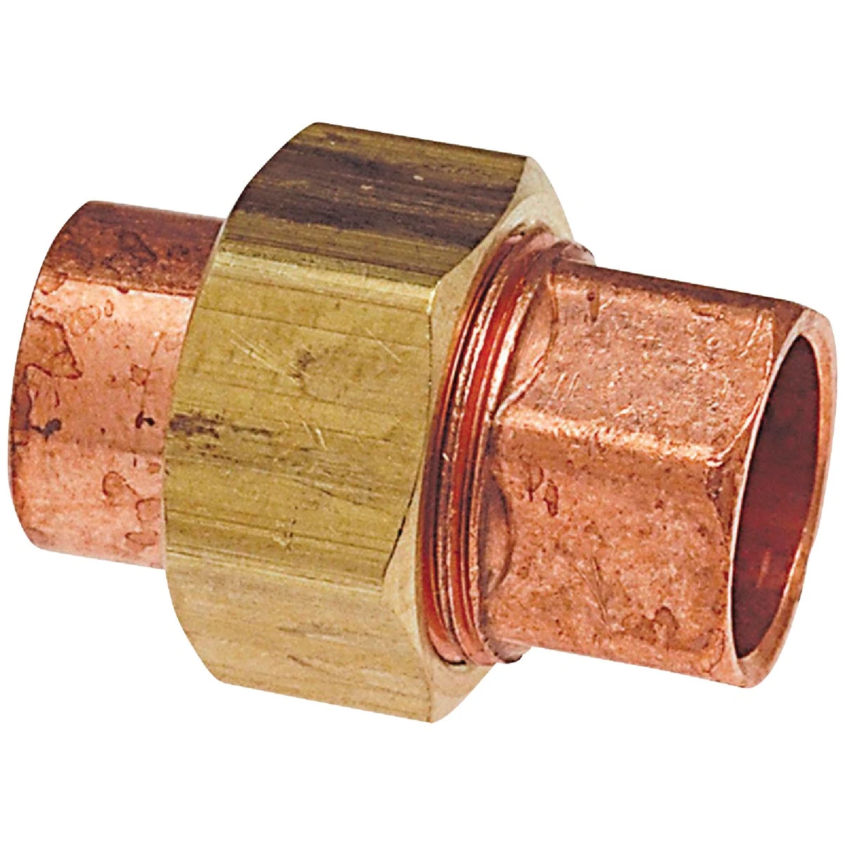 Copper Pipe Union, 1/2 In. CxC