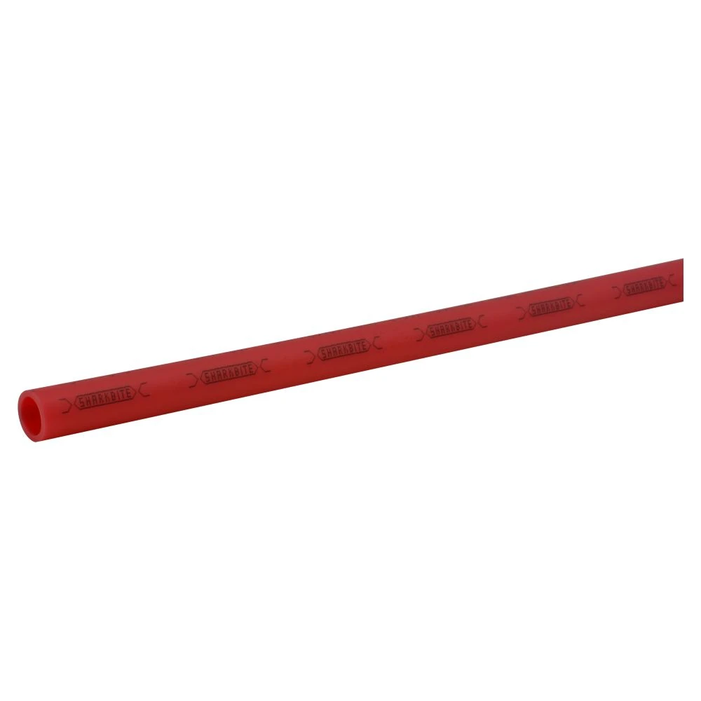 PEX Stick Pipe, Hot Water, Red, 1/2 In. Rigid Copper Tube Size x 10 Ft.