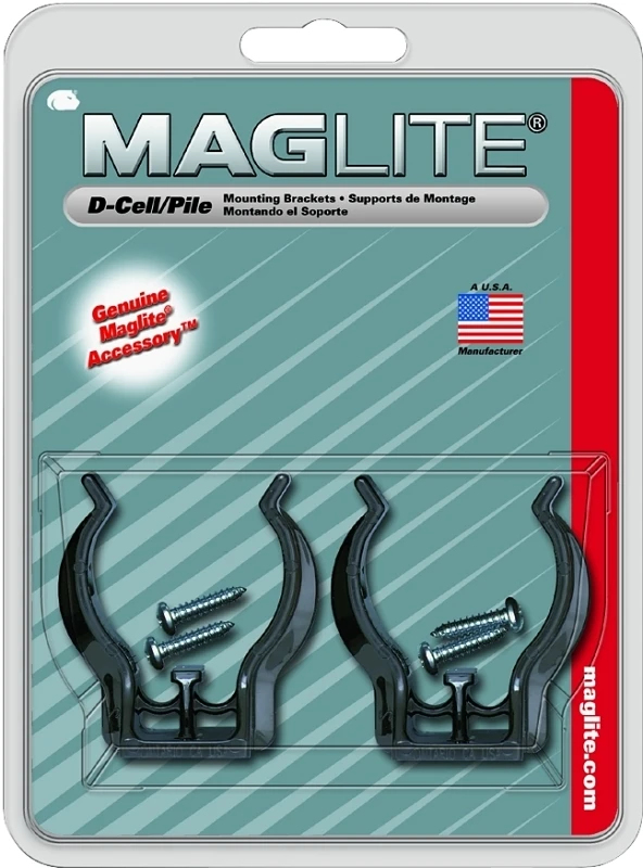 2-PackDCell Flashlight Mounting Bracket Clamp