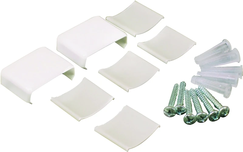 7-Piece White Coupler & Wiremolder Accessory Pack