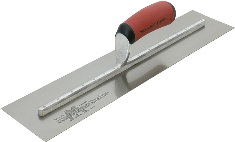 Finishing Trowel, Curved DuraSoft Handle,18 x 4-In.